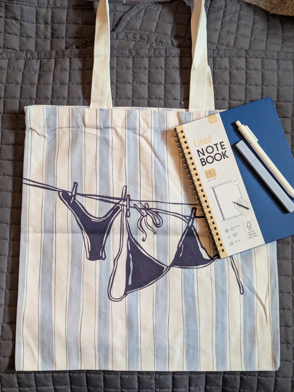 Cute Beach Tote & Matching Journal